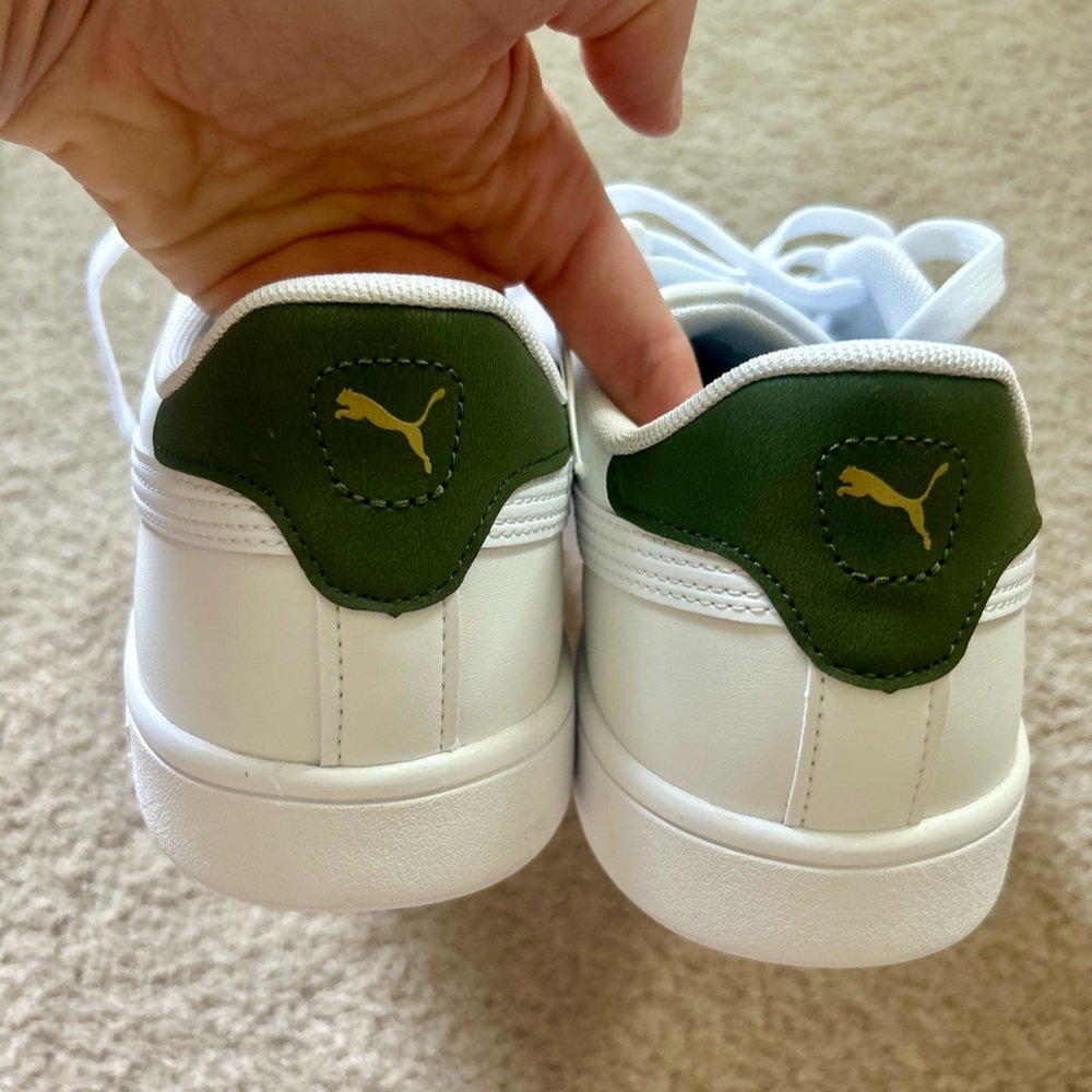 Men’s Puma White Leather Sneakers - Picture 4 of 4